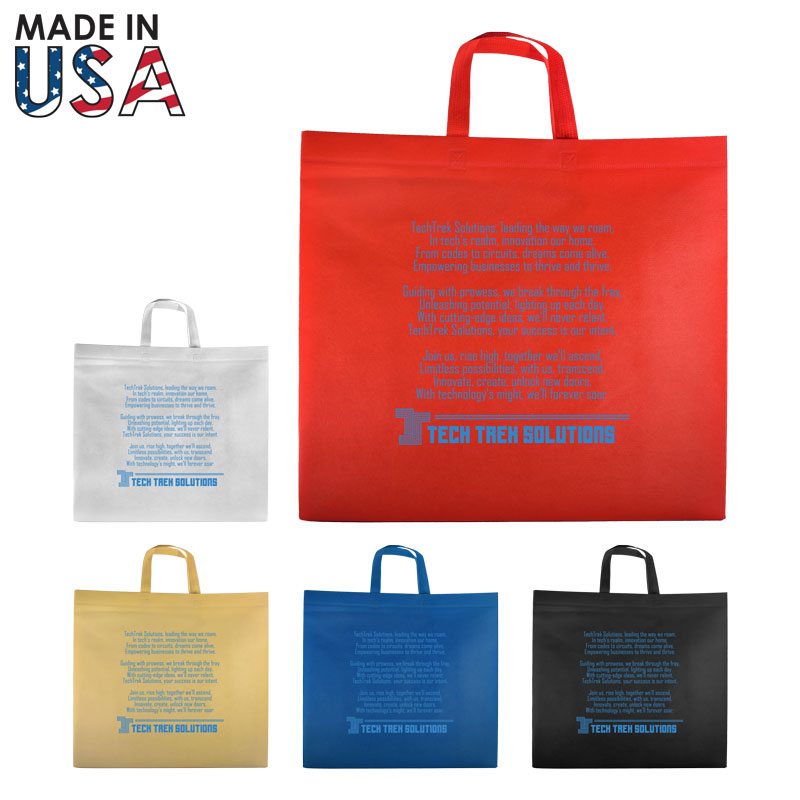 18x7x18 Reusable Non-Woven Tote Bag