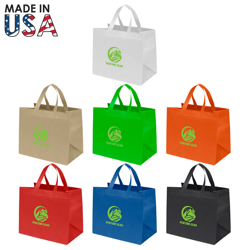 12x8x10 Reusable Non-Woven Tote Bag